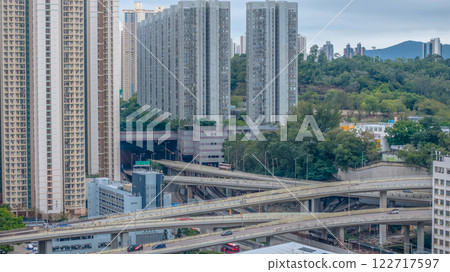 Jan 31 2025 Kwun Tong Bypass Major Expressway Hong Kong Jan 31 2025 Kwun Tong Bypass Major Expressway Hong Kong 122717597