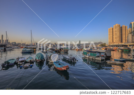 Jan 28 2025 Causeway Bay Typhoon Shelter Historic Waterfront Hong Kong 122717683