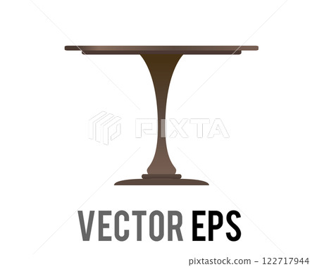 Brown table 60s 70s retro style home interior design Brown table 60s 70s retro style home interior design 122717944