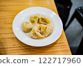 Taiwanese specialty boiled dumplings - a traditional dish with chewy skin and juicy filling 122717960