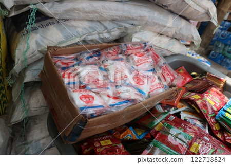 Ajinomoto packets sold in Abuja, Nigeria Ajinomoto packets sold in Abuja, Nigeria 122718824