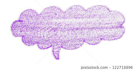 Separate purple speech bubble on transparent background Separate purple speech bubble on transparent background 122718896