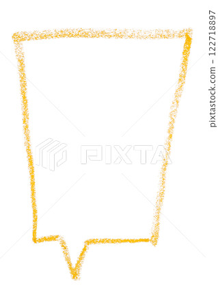 Separate yellow speech bubble on transparent background. Separate yellow speech bubble on transparent background. 122718897
