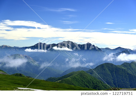 乘坐鞍魔王岳的早晨景色（拍攝地點：乘著鞍魔王岳） 122719751