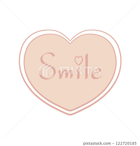 Hand-drawn heart - Colors of gentleness and strength - Coral red x shell pink 122720185