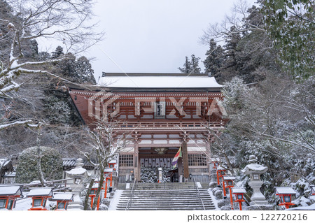 Winter in Kyoto, Kurama Temple, Niomon Gate 122720216