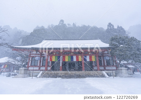 鞍馬寺的銀白色世界:主殿與金剛殿 鞍馬寺的銀白色世界:主殿與金剛殿 122720269