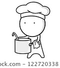 Cook in the kitchen preparing food 122720338