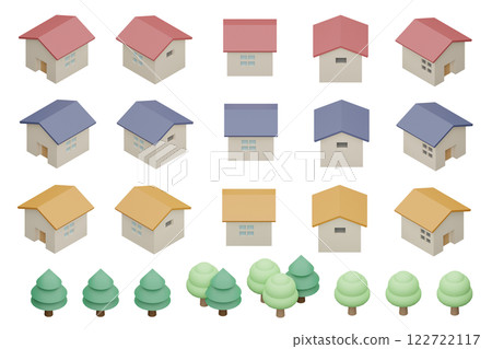 Clay-like houses (various orientations) Clay-like houses (various orientations) 122722117