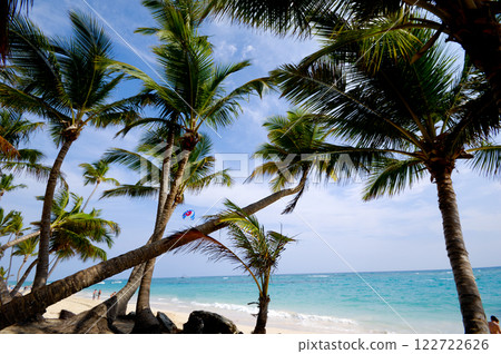 Exotic beach with white sand 122722626