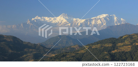 Lamjung Himal, mountain of the Annapurna Range, Nepal. Lamjung Himal, mountain of the Annapurna Range, Nepal. 122723168
