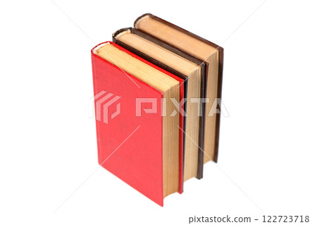 Old books isolated on white background 122723718