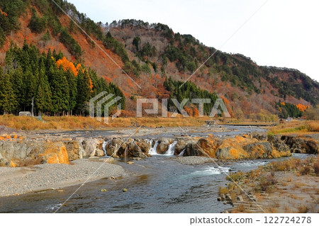 The Ina River flows through Tadami Town, Minamiaizu District The Ina River flows through Tadami Town, Minamiaizu District 122724278