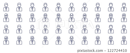 Office worker icon 122724410