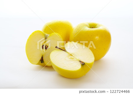 Cut yellow apple 122724466