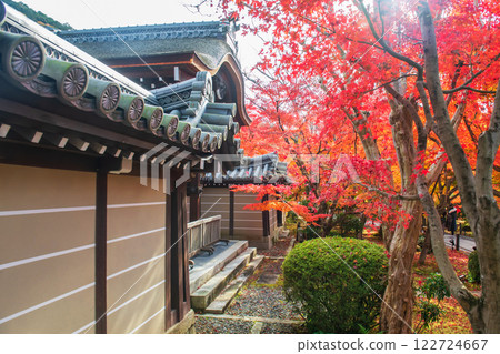 Eikan-do Zenrinji temple with colorful fall foliage garden, Kyoto 122724667