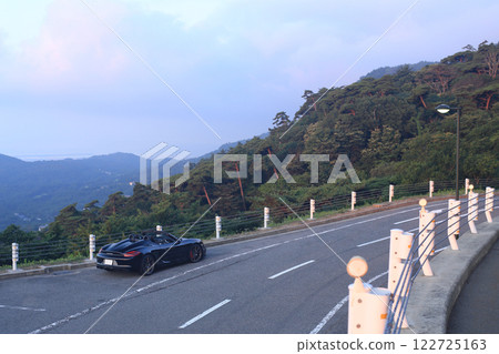 Black convertible at sunrise Black convertible at sunrise 122725163