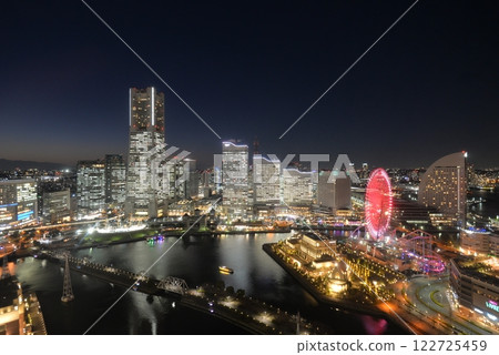 橫濱港未來夜景(APA飯店拍攝) 橫濱港未來夜景(APA飯店拍攝) 122725459