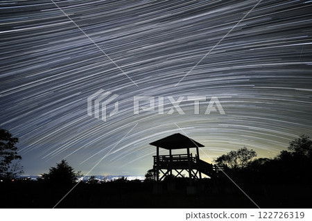 Star trail / Happogahara, Tochigi Prefecture, Gakkodaira 122726319