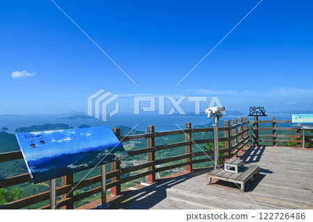 [Korea/Gyeongsangnam-do] Observation deck at the summit of Mt. Mireuk, Tongyeong 122726486