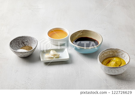 various salad dressing ingredients 122726629