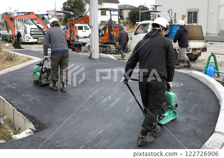 平板壓實機 道路鋪設施工 122726906