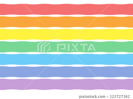 彩色波浪條紋圖案 122727162