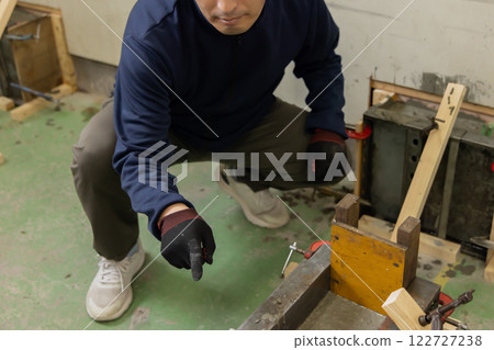 Concrete foundation foundation 122727238