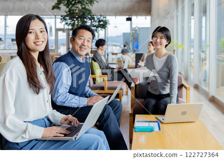 People working in the designer office 122727364