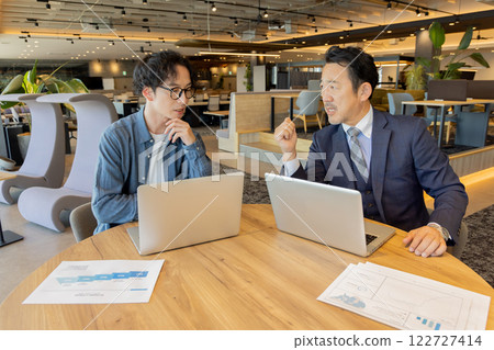 People working in the designer office People working in the designer office 122727414