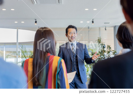 People working in the designer office 122727455