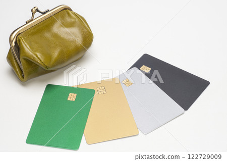 Purse and various credit cards Purse and various credit cards 122729009