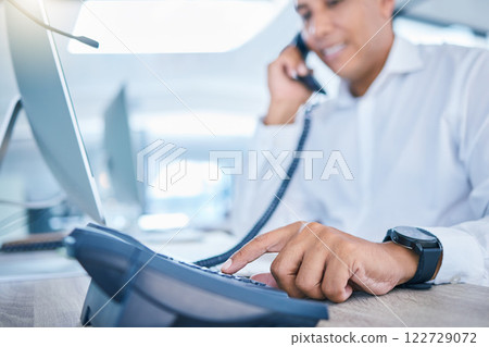 Call center business, administration consultant and sales man networking, talking and consulting on phone for crm telemarketing. Customer service support, service and communication contact for help Call center business, administration consultant and sales man networking, talking and consulting on phone for crm telemarketing. Customer service support, service and communication contact for help 122729072
