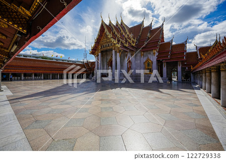 Marble Temple (Wat Benchamabophit) Wat Benchamabophit is one of the most popular places in Bangkok, Thailand, which is visited by tourists. 122729338
