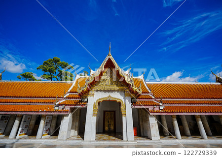 Marble Temple (Wat Benchamabophit) Wat Benchamabophit is one of the most popular places in Bangkok, Thailand, which is visited by tourists. Marble Temple (Wat Benchamabophit) Wat Benchamabophit is one of the most popular places in Bangkok, Thailand, which is visited by tourists. 122729339