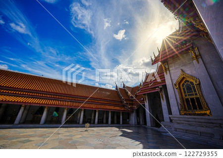 Marble Temple (Wat Benchamabophit) Wat Benchamabophit is one of the most popular places in Bangkok, Thailand, which is visited by tourists. Marble Temple (Wat Benchamabophit) Wat Benchamabophit is one of the most popular places in Bangkok, Thailand, which is visited by tourists. 122729355