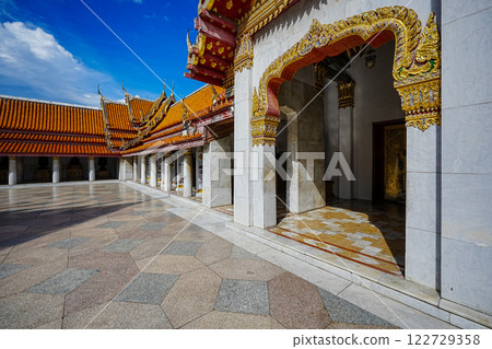 Marble Temple (Wat Benchamabophit) Wat Benchamabophit is one of the most popular places in Bangkok, Thailand, which is visited by tourists. Marble Temple (Wat Benchamabophit) Wat Benchamabophit is one of the most popular places in Bangkok, Thailand, which is visited by tourists. 122729358