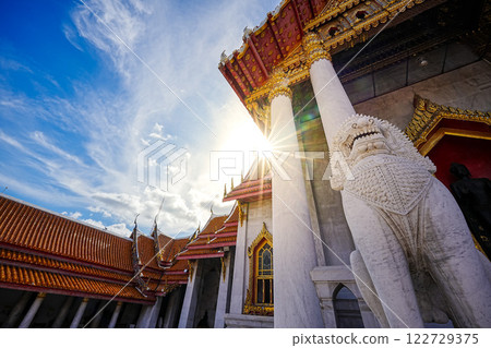 Marble Temple (Wat Benchamabophit) Wat Benchamabophit is one of the most popular places in Bangkok, Thailand, which is visited by tourists. Marble Temple (Wat Benchamabophit) Wat Benchamabophit is one of the most popular places in Bangkok, Thailand, which is visited by tourists. 122729375