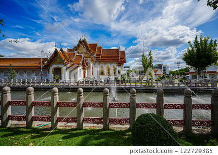 Marble Temple (Wat Benchamabophit) Wat Benchamabophit is one of the most popular places in Bangkok, Thailand, which is visited by tourists. Marble Temple (Wat Benchamabophit) Wat Benchamabophit is one of the most popular places in Bangkok, Thailand, which is visited by tourists. 122729385