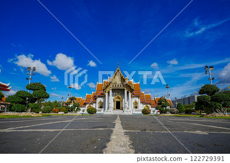 Marble Temple (Wat Benchamabophit) Wat Benchamabophit is one of the most popular places in Bangkok, Thailand, which is visited by tourists. Marble Temple (Wat Benchamabophit) Wat Benchamabophit is one of the most popular places in Bangkok, Thailand, which is visited by tourists. 122729391