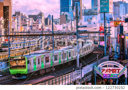 Tokyo cityscape, Japan Inbound tourism continues... Ameyoko bustling with foreign tourists = February 8, 2025 122730282