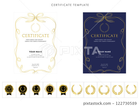 263 個用於獎項、邀請函和證書的垂直設計模板 122730589