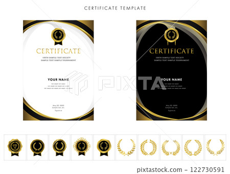 265 vertical design templates for awards, invitations, and certificates 122730591