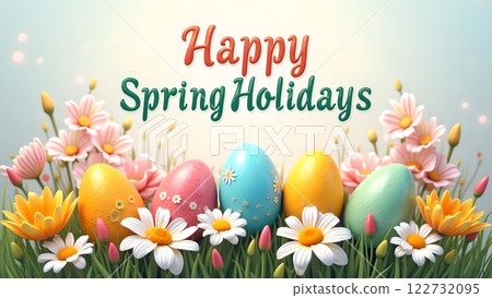 spring holiday egg background spring holiday egg background 122732095