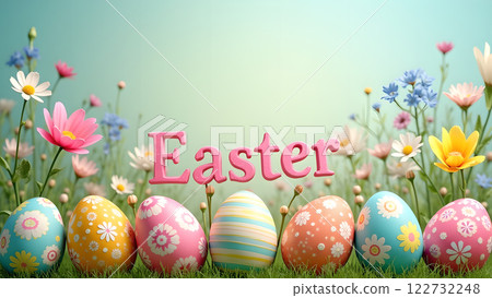 holiday easter egg spring background holiday easter egg spring background 122732248