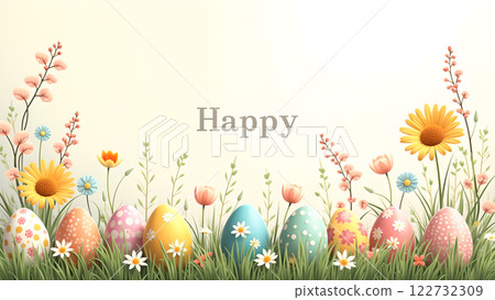 holiday easter egg spring background holiday easter egg spring background 122732309