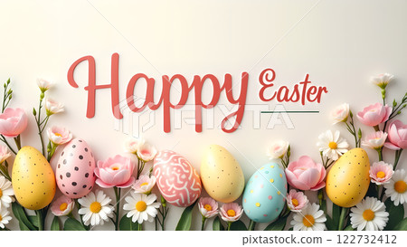 happy easter egg spring background happy easter egg spring background 122732412
