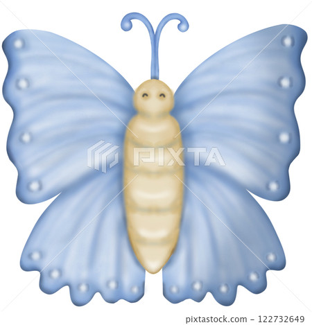 Cute butterflies kids cartoon collection. hand drawn pastel Color insect clipart. Cute butterflies kids cartoon collection. hand drawn pastel Color insect clipart. 122732649