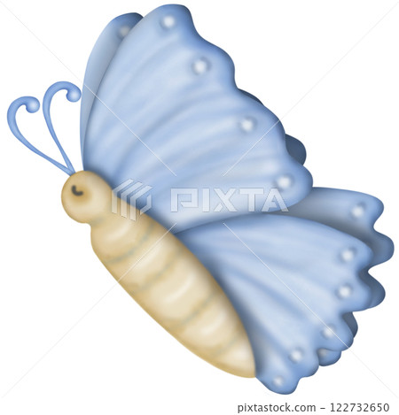 Cute butterflies kids cartoon collection. hand drawn pastel Color insect clipart. Cute butterflies kids cartoon collection. hand drawn pastel Color insect clipart. 122732650