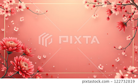 chinese new year lunar red background 122732819